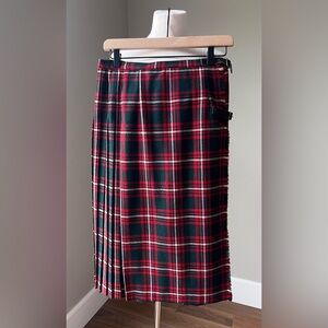 Vintage Traditional Wool Scottish Kilt Tartan/Plaid Women’s
